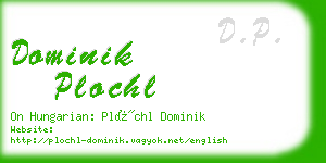 dominik plochl business card